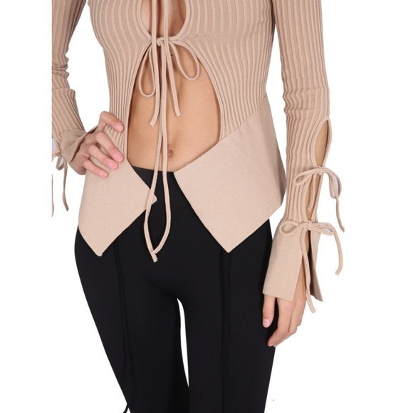 Andreâdamo Knitted Cardigan With Adjustable Front Closure - NWT